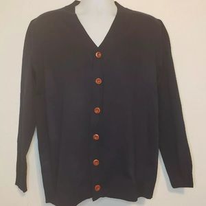 V-Neck Button Down Knitted Cardigan Sweater